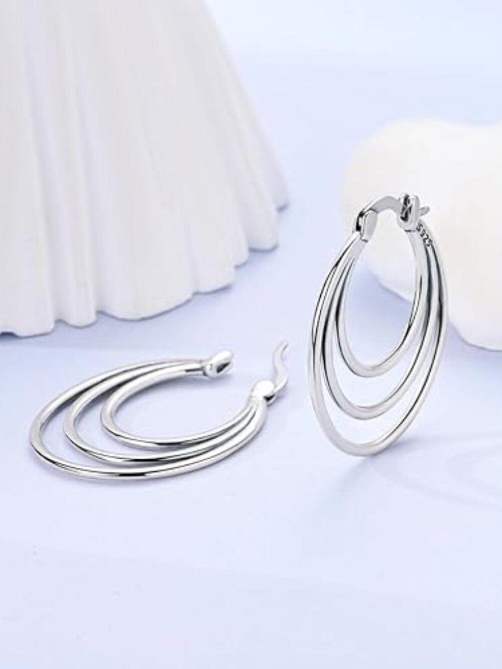 BRAND NEW 925 Sterling Silver Earrings Hoops for Women
